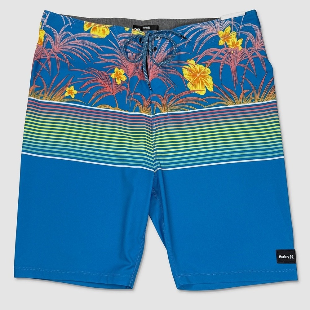 Hurley Phantom Weekender Board Shorts - NWT Mens 32 Blue / Multi - #49569-K5